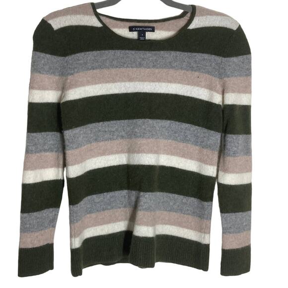 41 Hawthorne Multicolor Striped Cashmere Sweater - Small - Picture 1 of 7